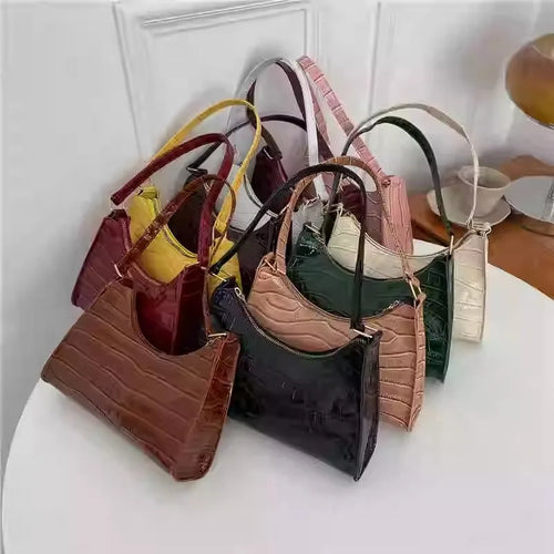 Cartera Bajo Brazo Animal Print Cocodrilo – Símil Cuero