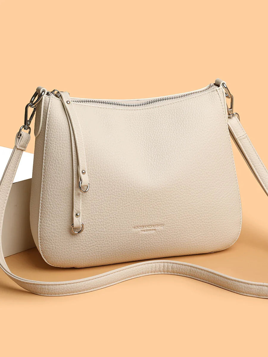 Cartera Bandolera de Cuero – Gran Capacidad