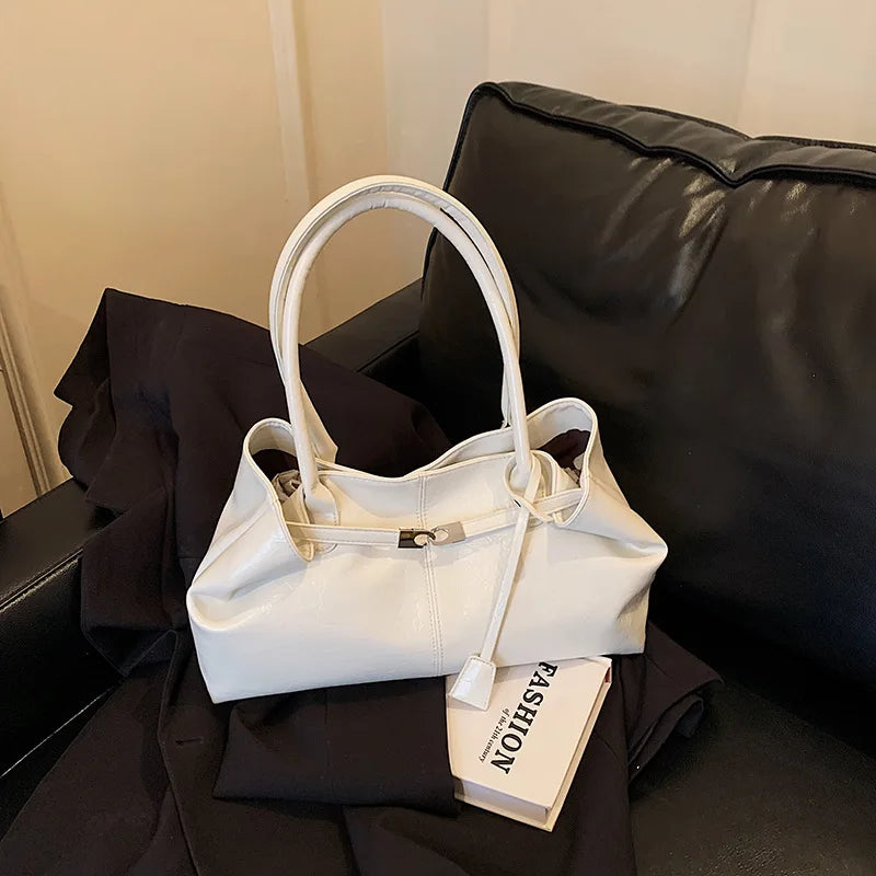 Cartera Tote Plisada – Cuero Blandito